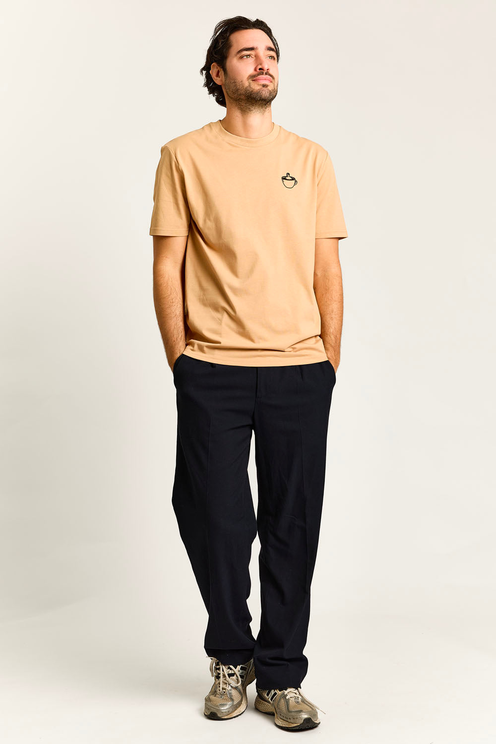 T-shirts korte mouw beige STRØM
