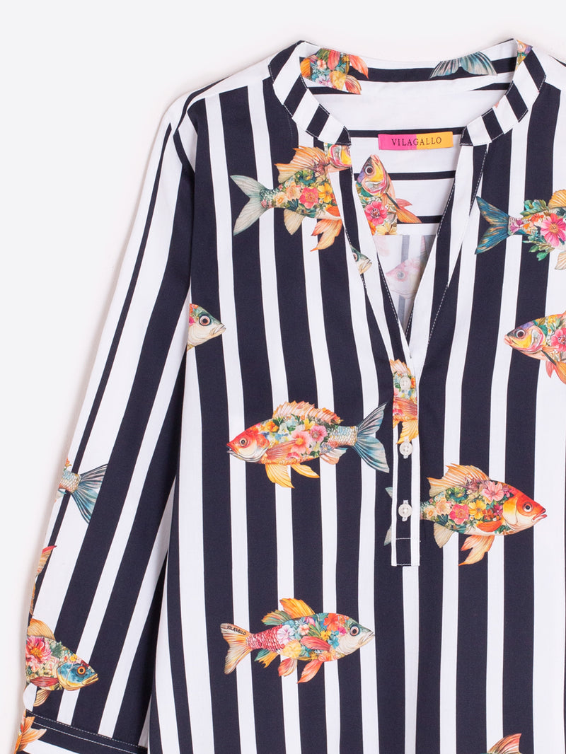 Blouses lange mouw multicolor Vilagallo