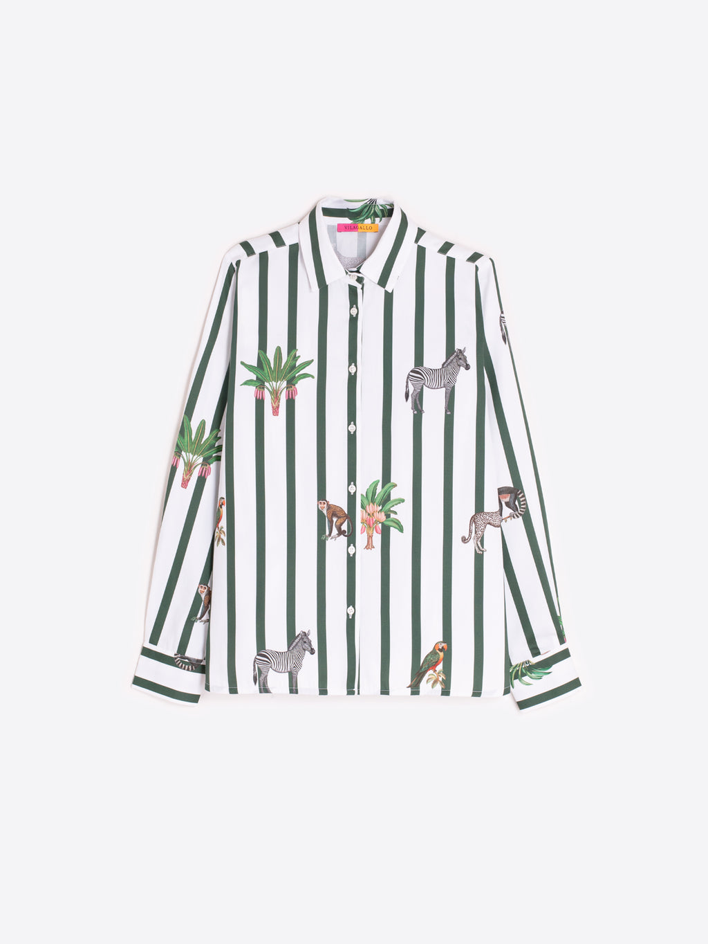 Blouses lange mouw groen Vilagallo