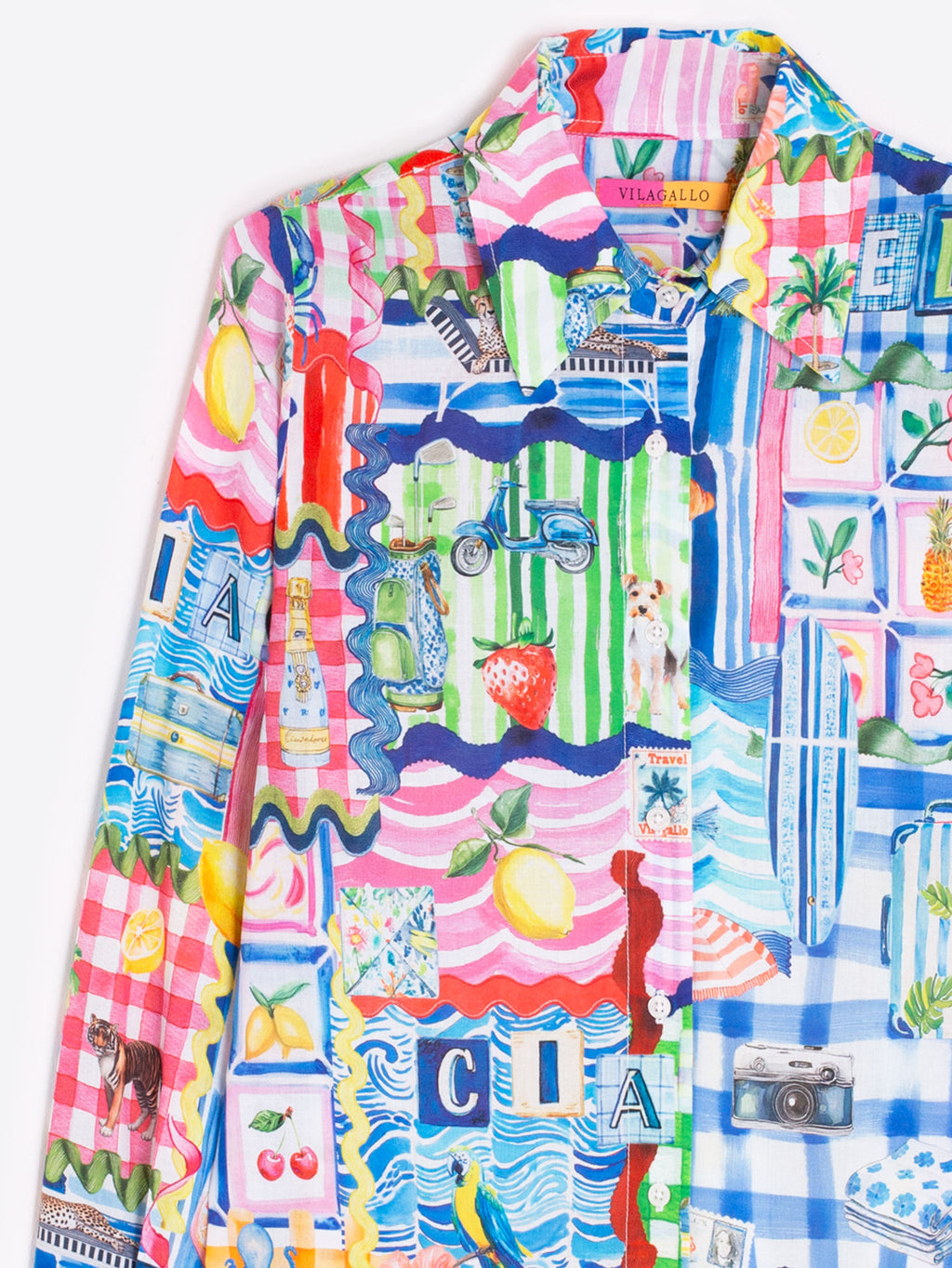 Blouses lange mouw multicolor Vilagallo