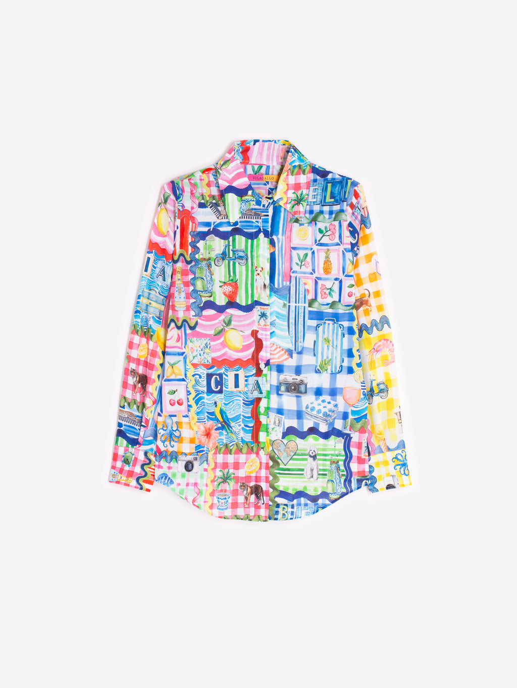 Blouses lange mouw multicolor Vilagallo