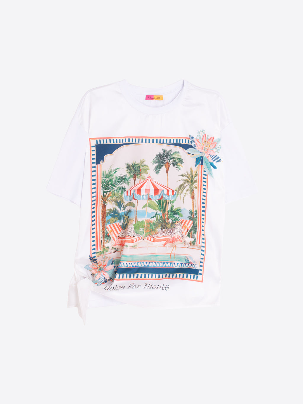 T-shirts korte mouw wit Vilagallo