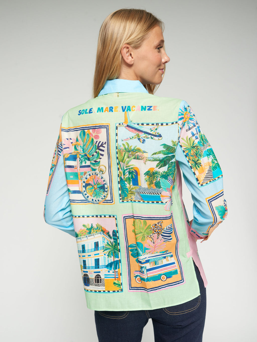 Blouses lange mouw multicolor Vilagallo