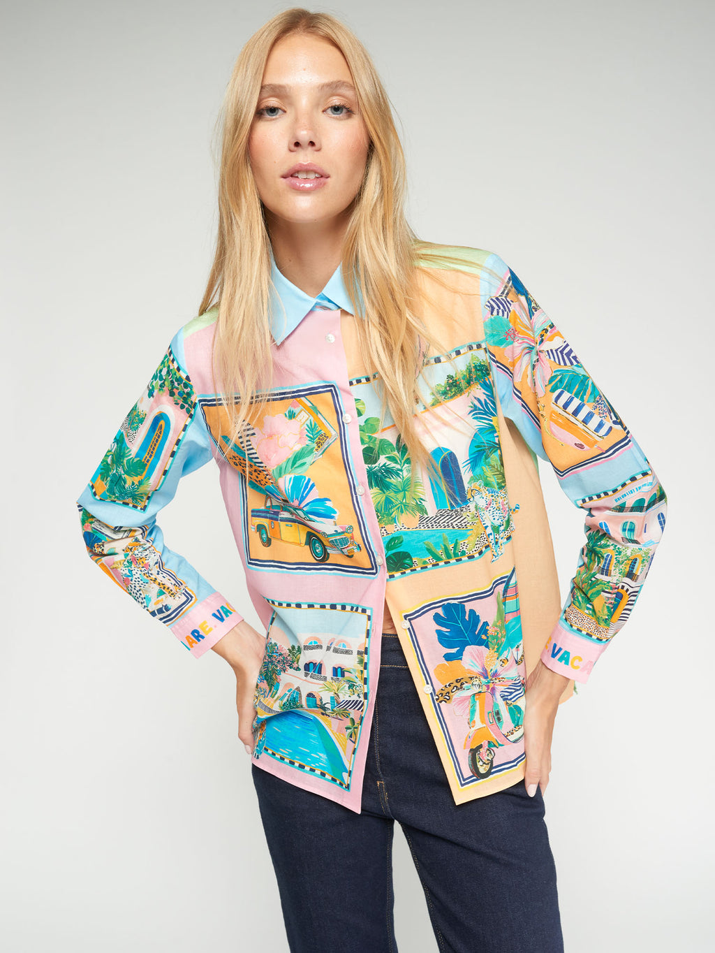 Blouses lange mouw multicolor Vilagallo