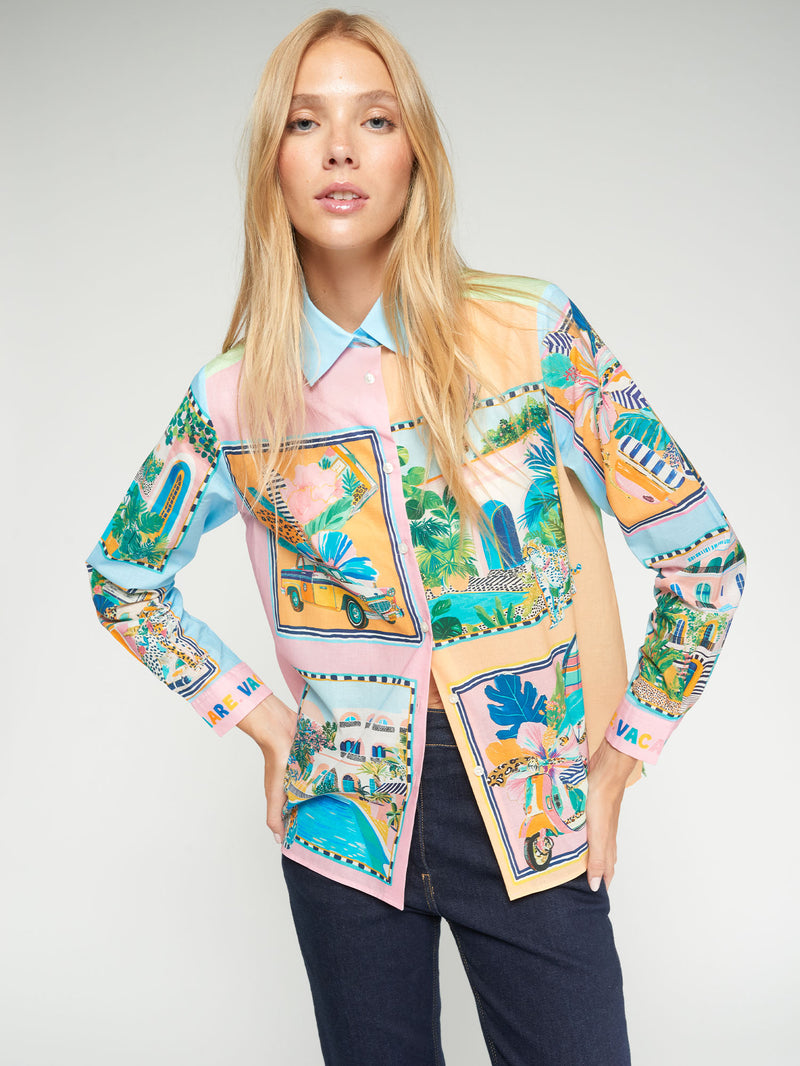 Blouses lange mouw multicolor Vilagallo