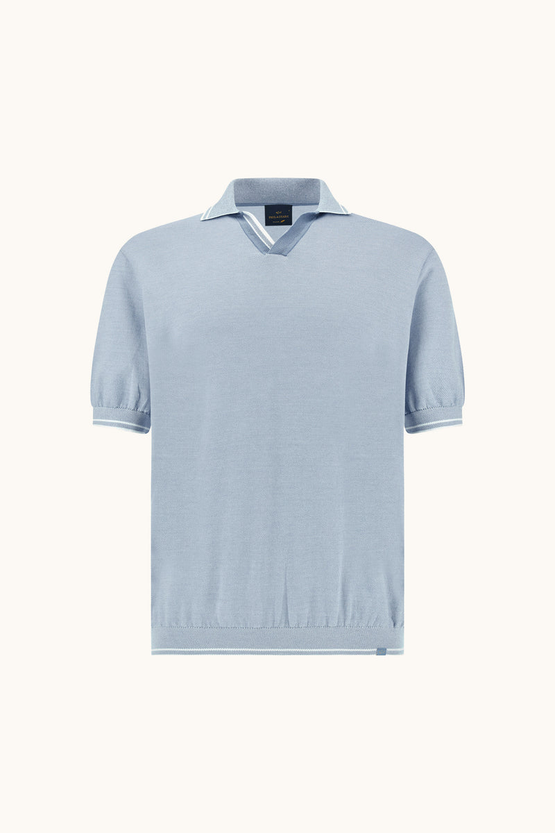 Polo's korte mouw blauw Paul & Shark