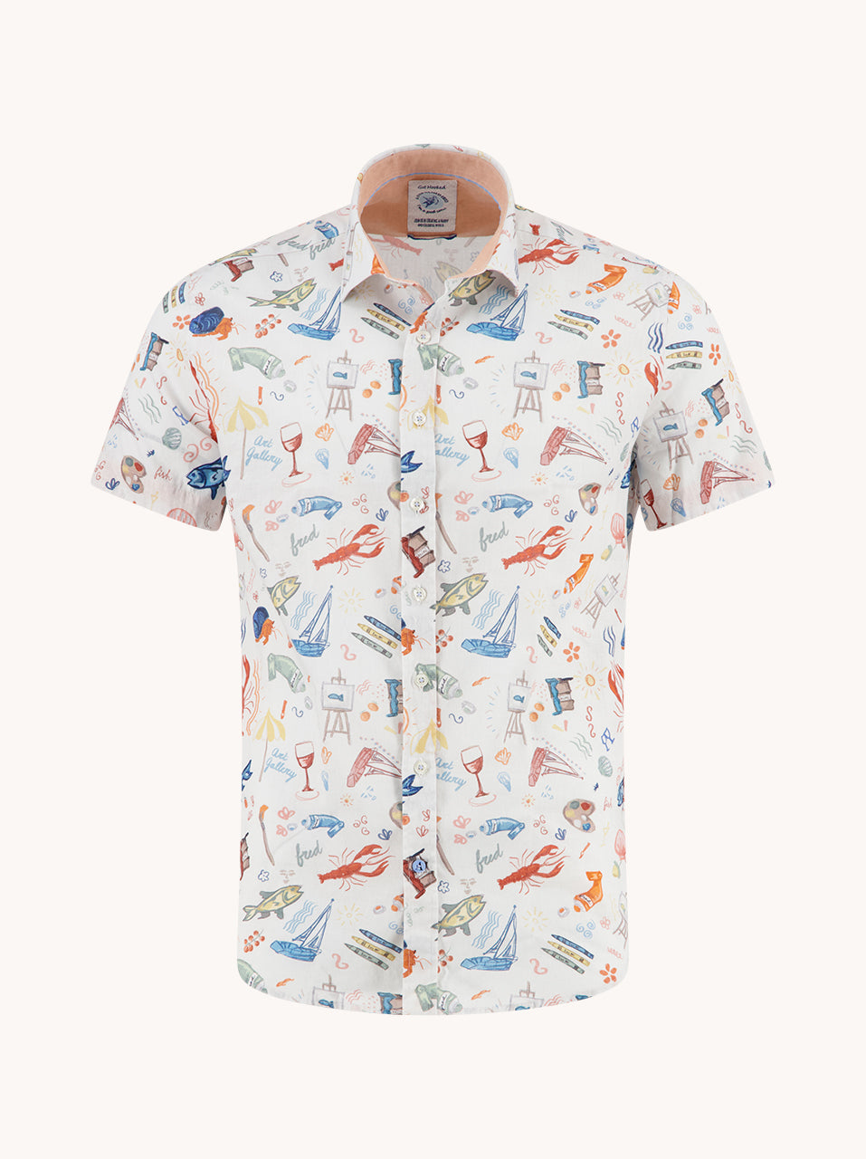 Hemden korte mouw multicolor A Fish Named Fred