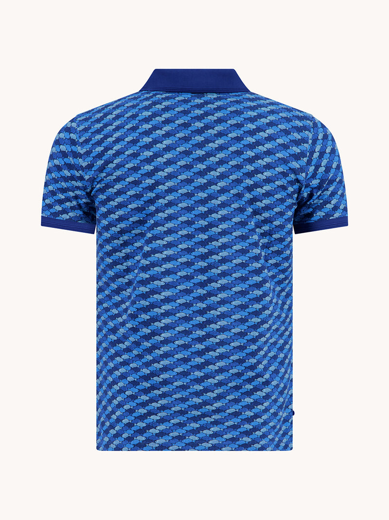 Polo's korte mouw blauw A Fish Named Fred
