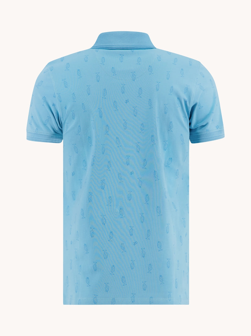 Polo's korte mouw blauw A Fish Named Fred