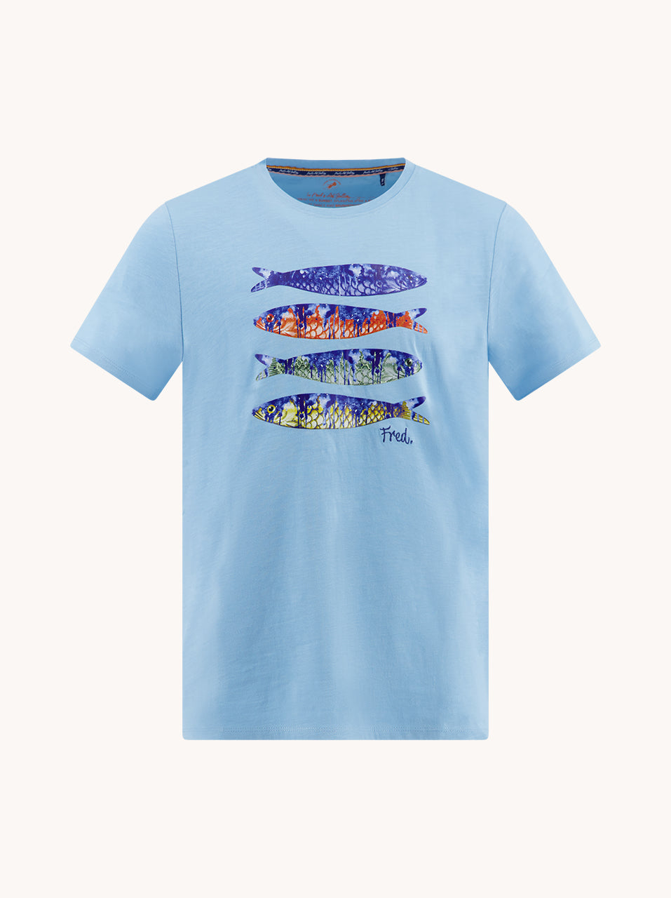 T-shirts korte mouw blauw A Fish Named Fred