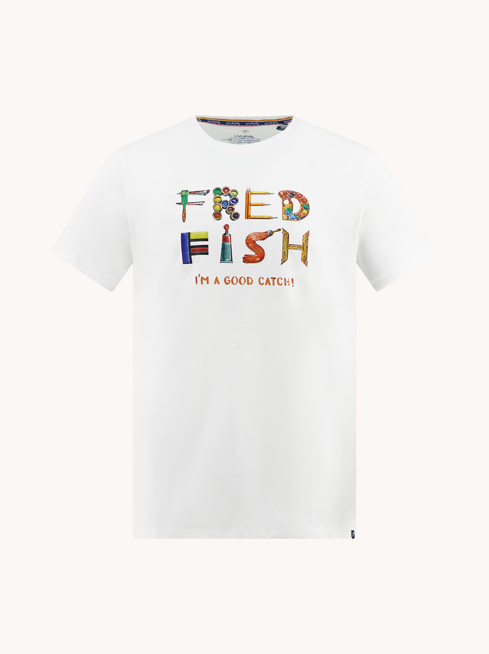 T-shirts korte mouw wit A Fish Named Fred