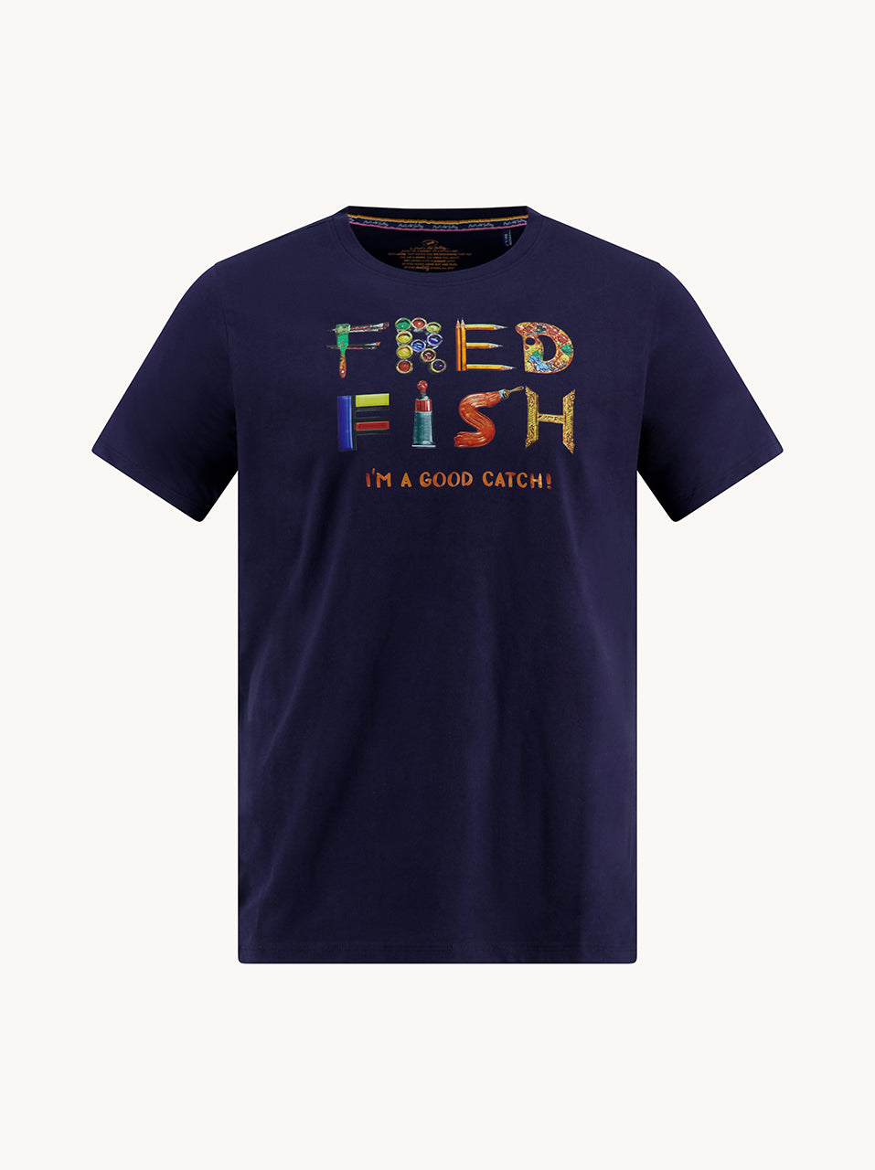 T-shirts korte mouw blauw A Fish Named Fred