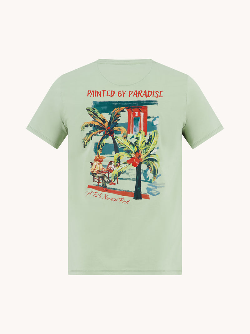 T-shirts korte mouw groen A Fish Named Fred