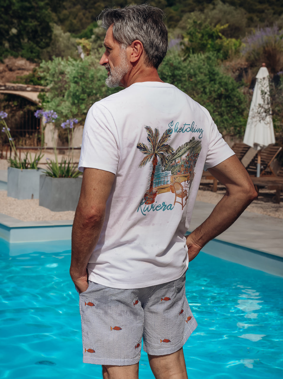 T-shirts korte mouw wit A Fish Named Fred