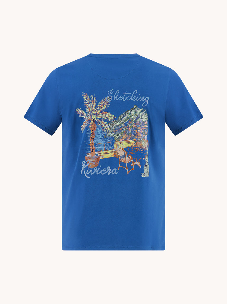 T-shirts korte mouw blauw A Fish Named Fred