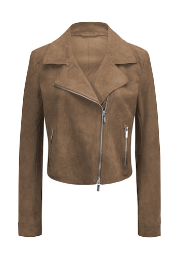 Leren jassen beige Milestone