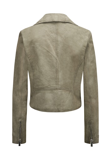 Leren jassen groen Milestone