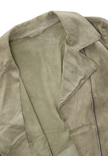 Leren jassen groen Milestone