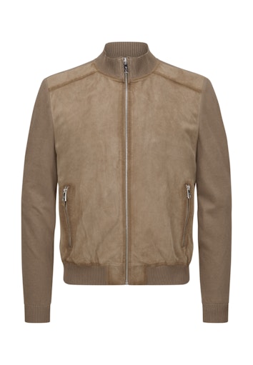 Leren jassen bruin Milestone