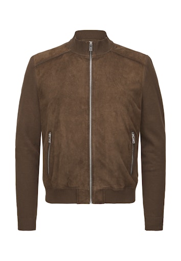 Leren jassen bruin Milestone