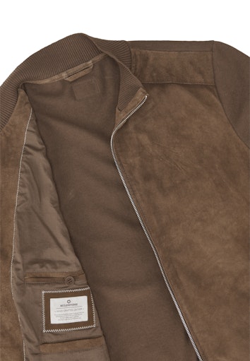 Leren jassen bruin Milestone