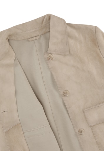 Leren jassen beige Milestone