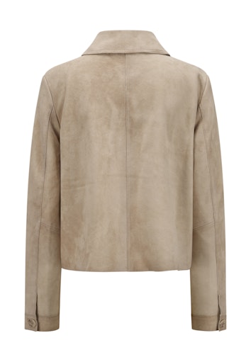 Leren jassen beige Milestone