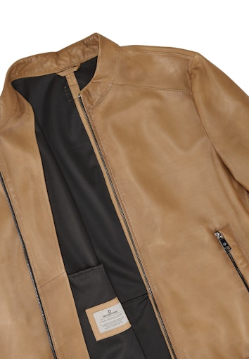 Leren jassen bruin Milestone