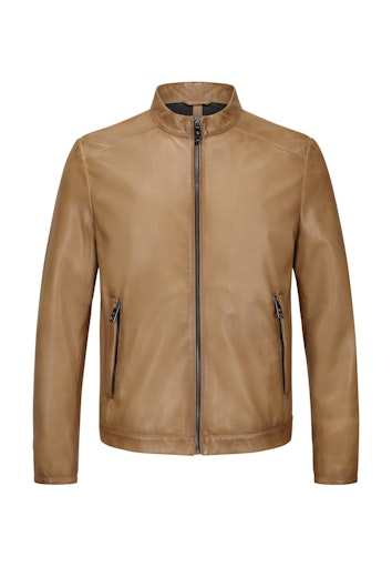 Leren jassen bruin Milestone