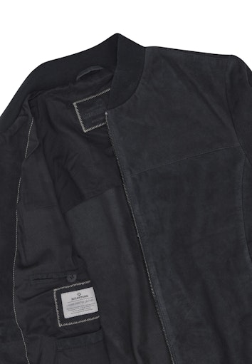 Leren jassen navy Milestone