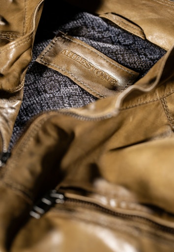 Leren jassen bruin Milestone