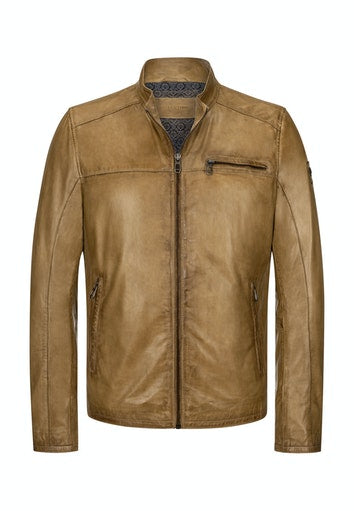 Leren jassen bruin Milestone
