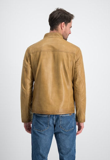 Leren jassen bruin Milestone