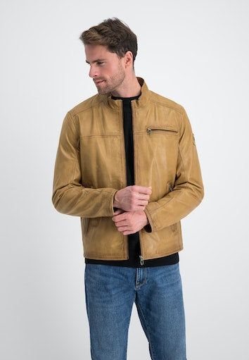 Leren jassen bruin Milestone