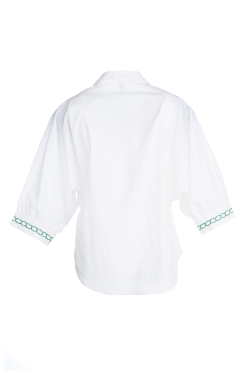 Blouses korte mouw wit Dame Blanche