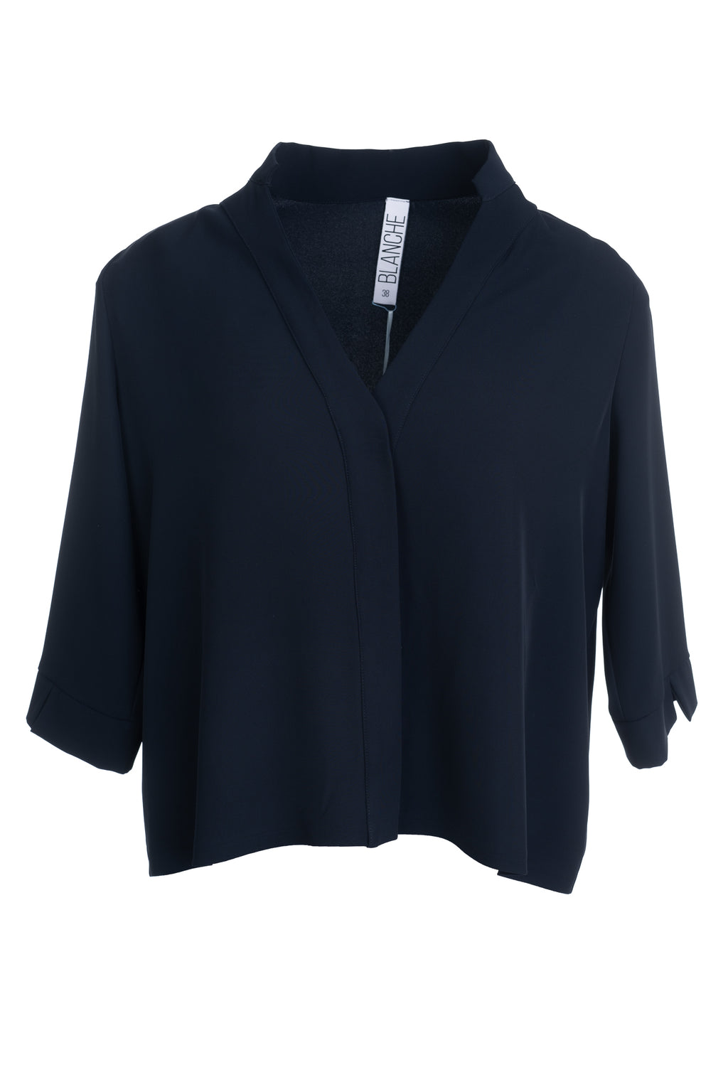Blouses lange mouw navy Dame Blanche