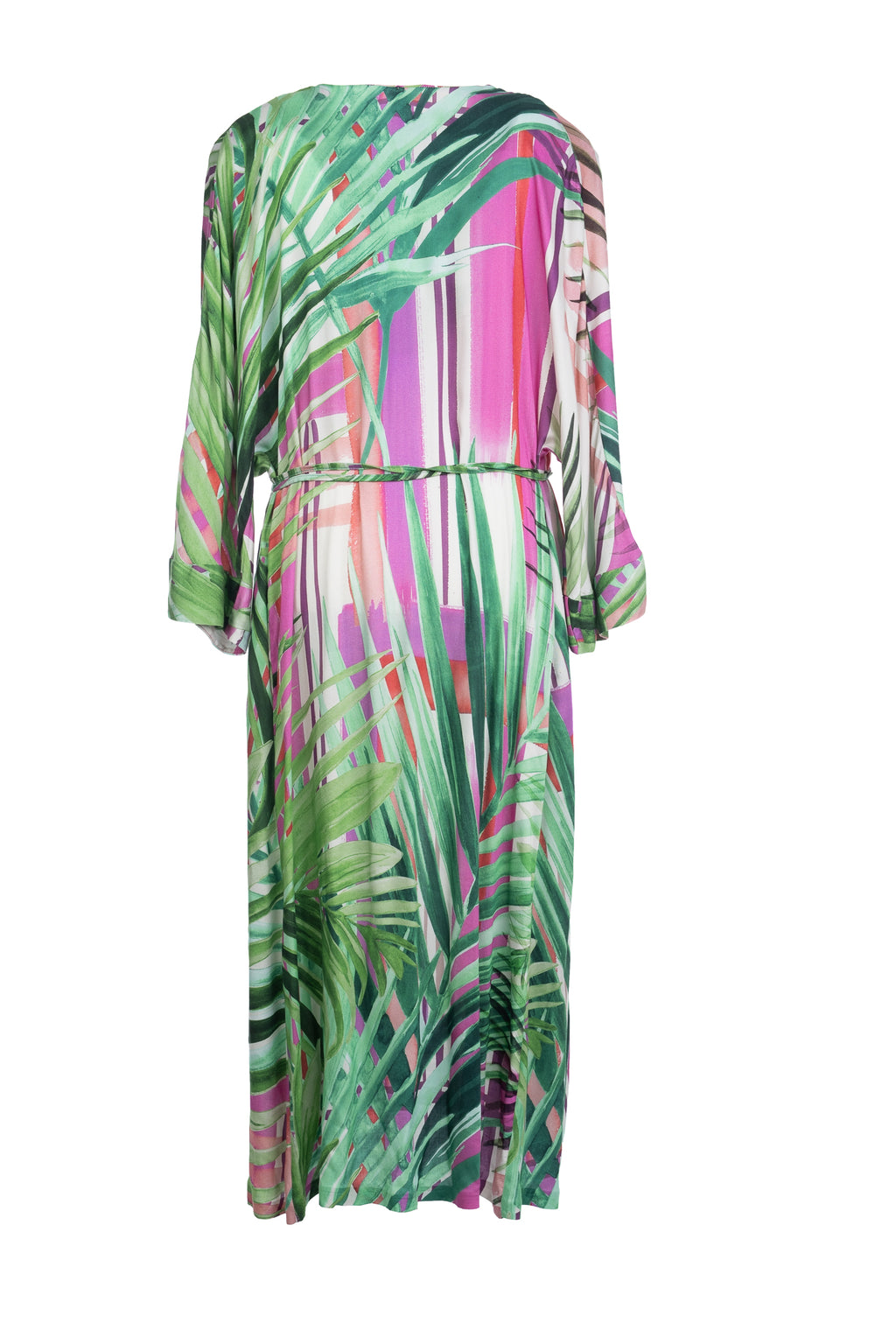 Jurken lange mouw multicolor Dame Blanche