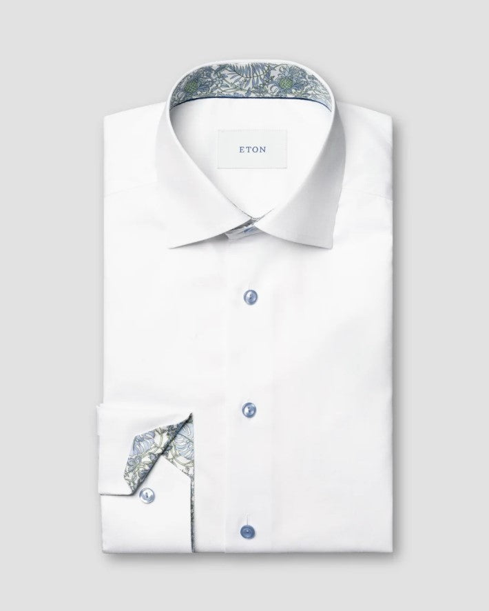 Hemden lange mouw wit ETON SHIRT