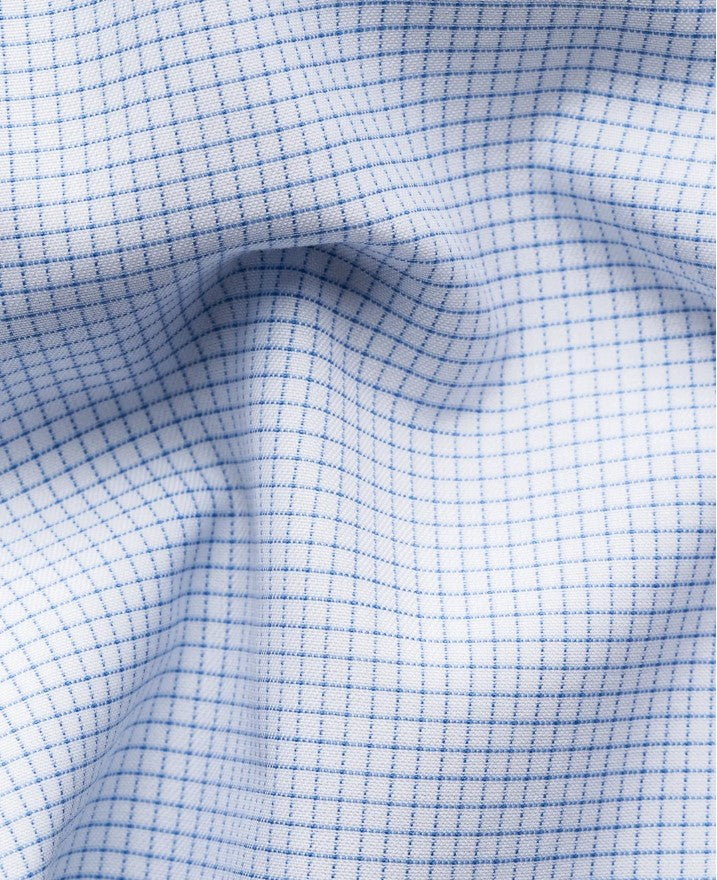 Hemden lange mouw blauw ETON SHIRT