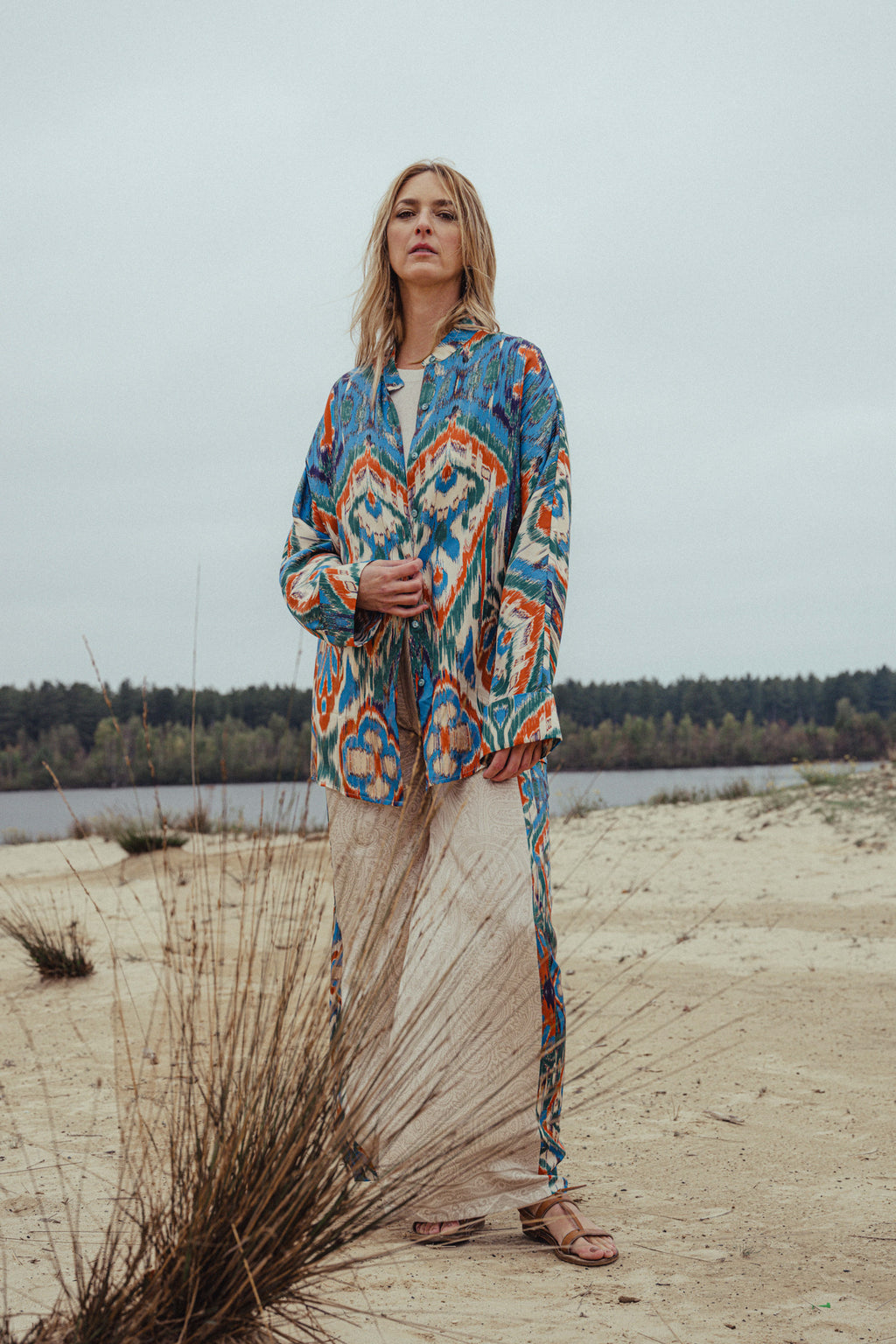 Blouses lange mouw blauw Kate & Jules
