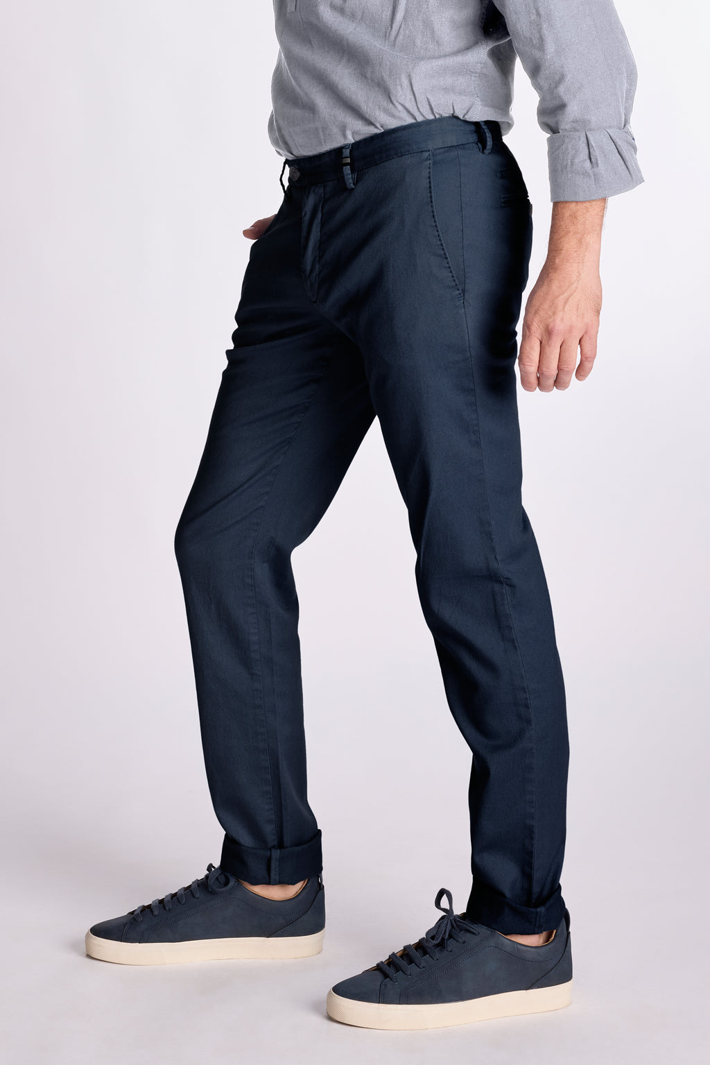 Broeken navy Zilton