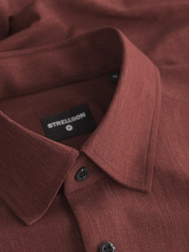 Hemden lange mouw rood Strellson