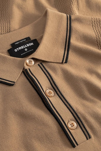 Polo's korte mouw beige Strellson