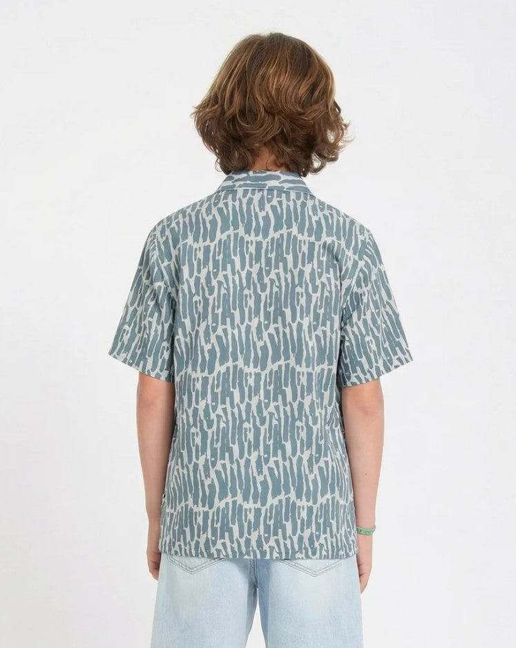 Hemden korte mouw blauw VOLCOM