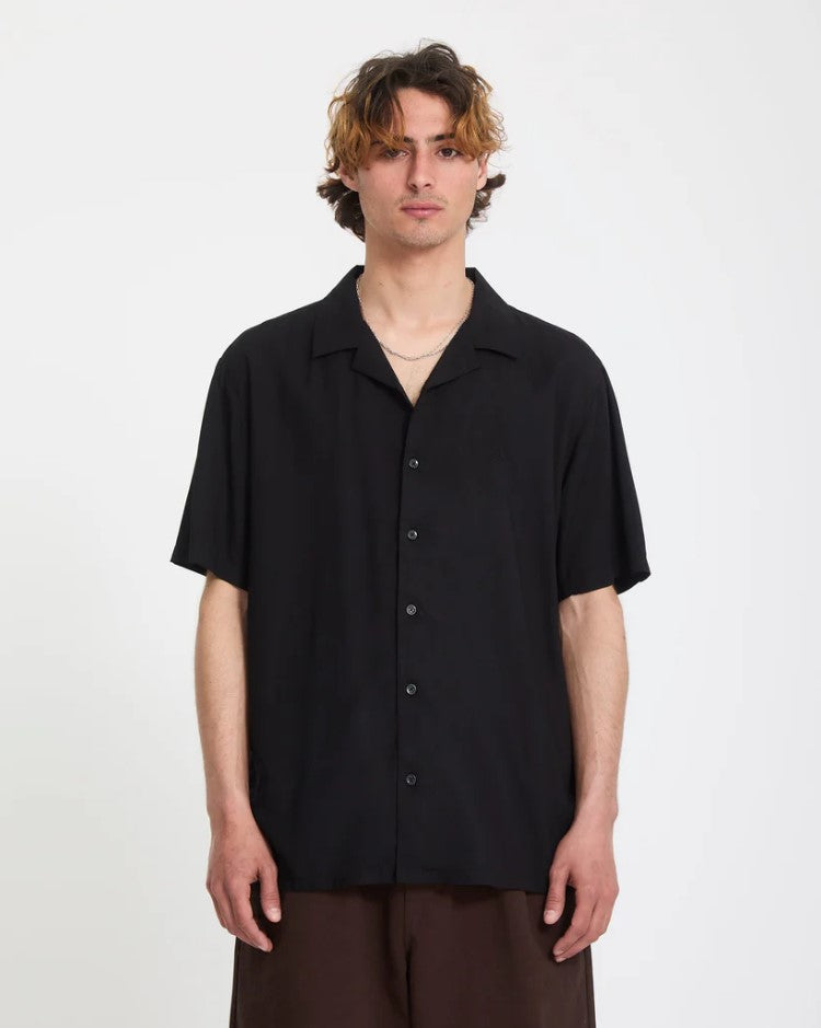 Hemden korte mouw zwart VOLCOM