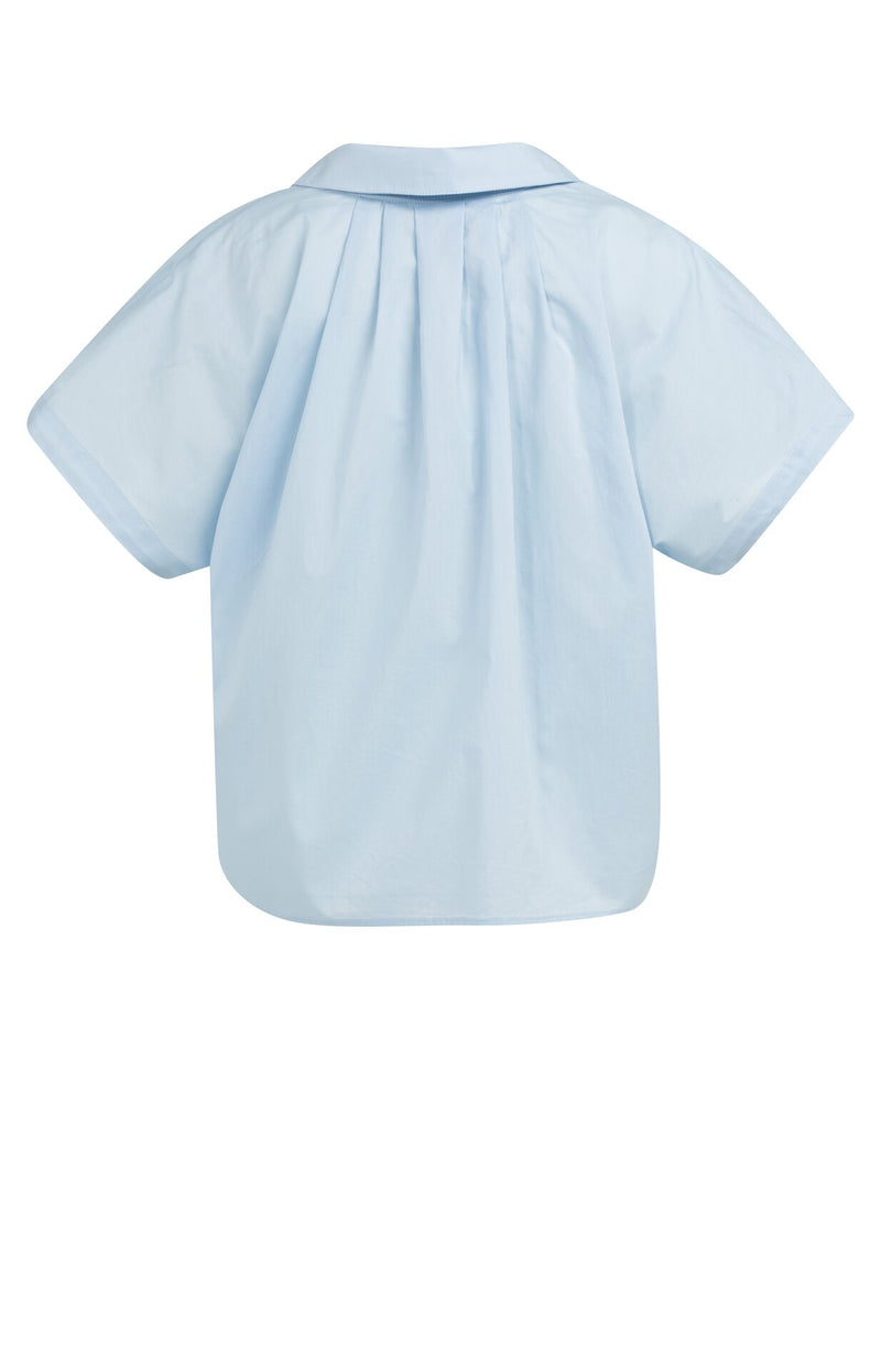 Blouses korte mouw blauw YAYA