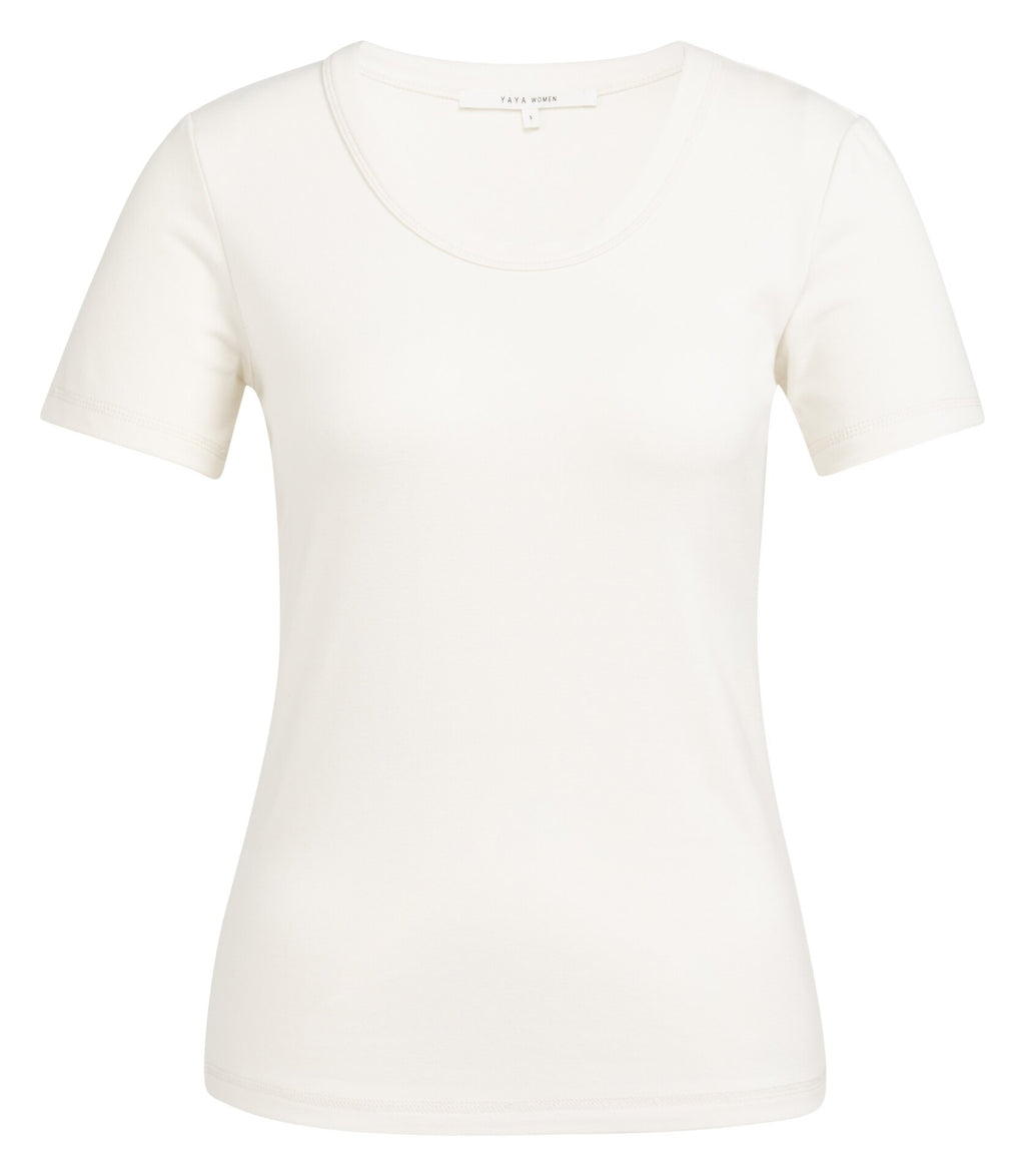 T-shirts korte mouw wit YAYA