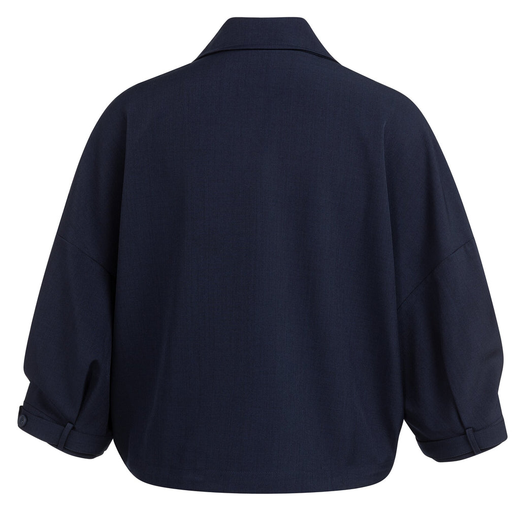 Blouses lange mouw navy YAYA