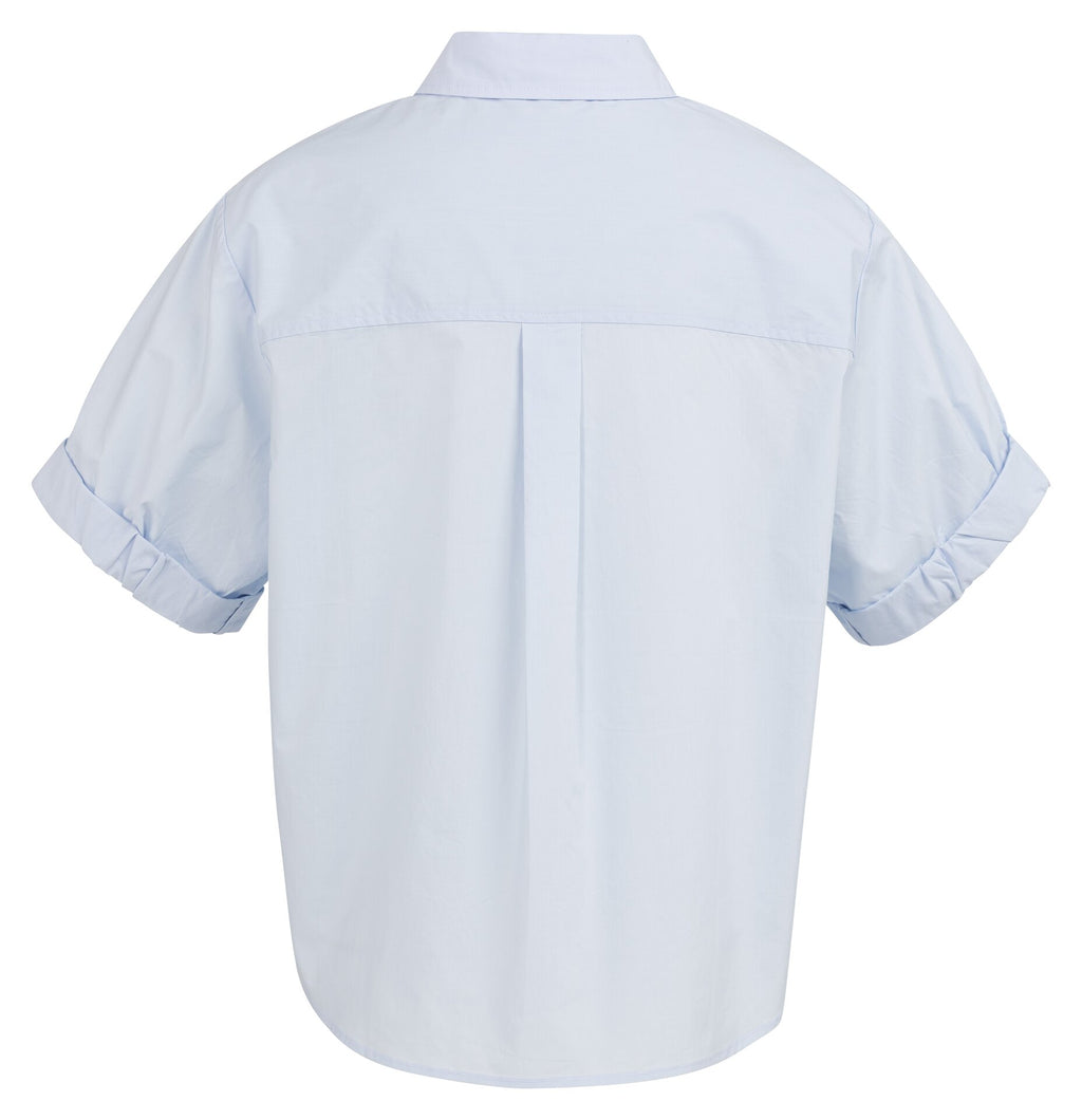 Blouses korte mouw blauw YAYA