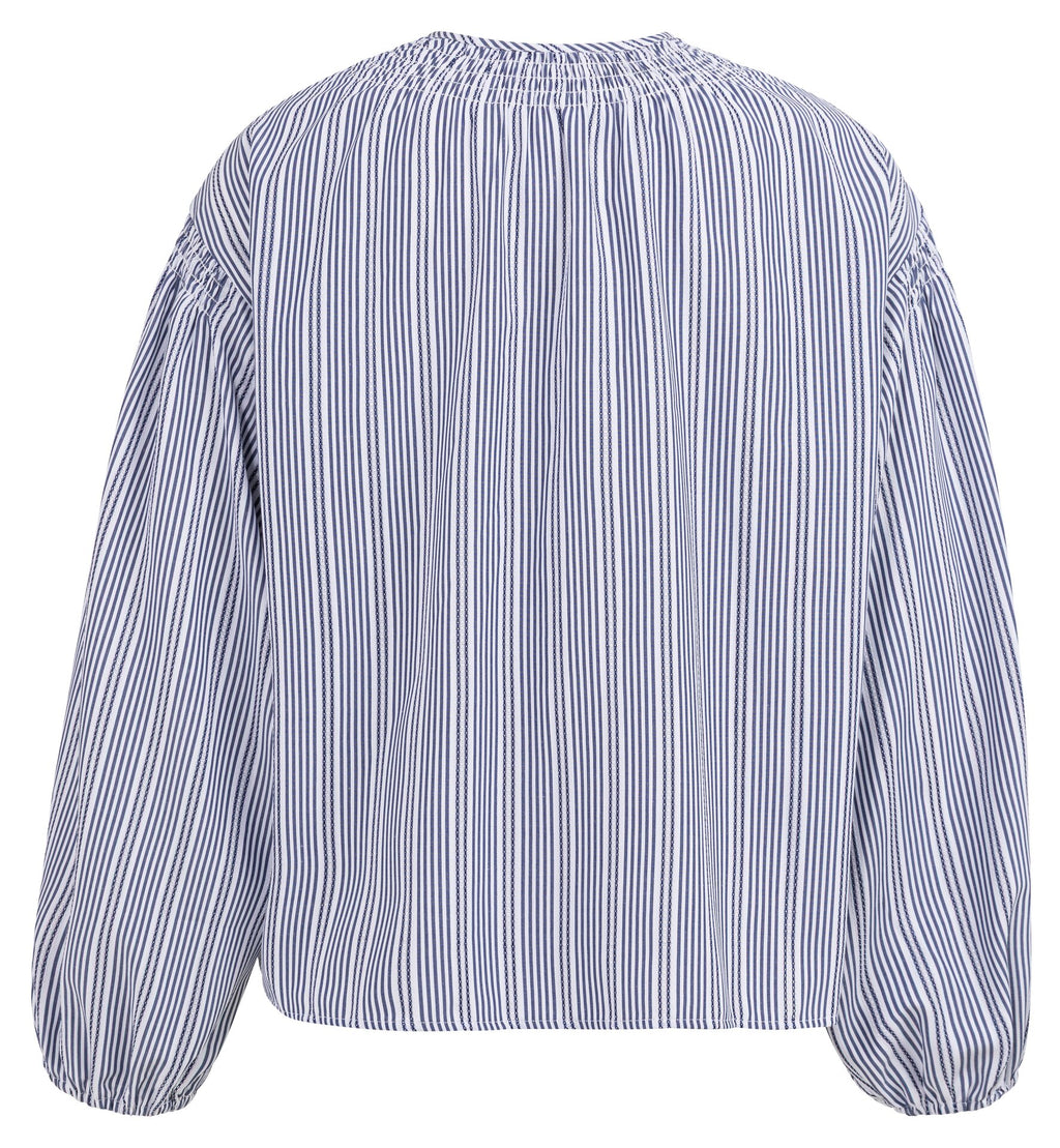 Blouses lange mouw navy YAYA